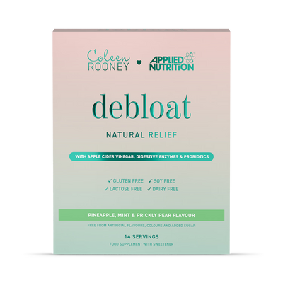 Holland & Barrett Applied Nutrition Coleen Rooney Debloat Sticks Pineapple Mint Prickly Pear Digestive Supplement 14 x 9.1g Sachets- Buy online at McGrocer