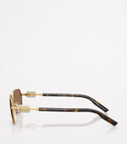 Dolce&Gabbana rectangular wire-frame sunglasses metal frame, imported from the UK
