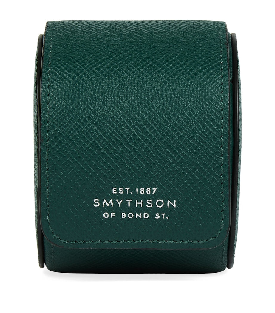 Smythson leather Panama single watch roll (British brand)