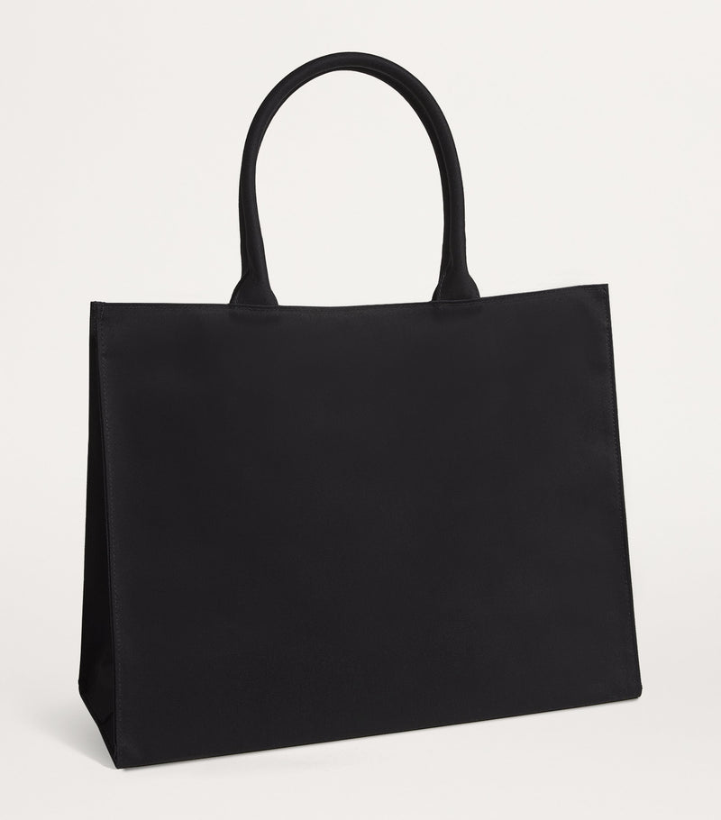 Harrods large cotton logo tote bag with magnetic fastening, UK version