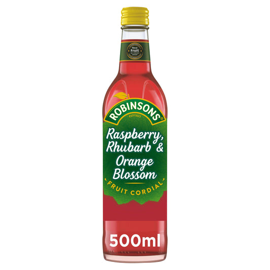 Robinsons Raspberry, Rhubarb & Orange Blossom Fruit Cordial 500ml Cordials Sainsburys   