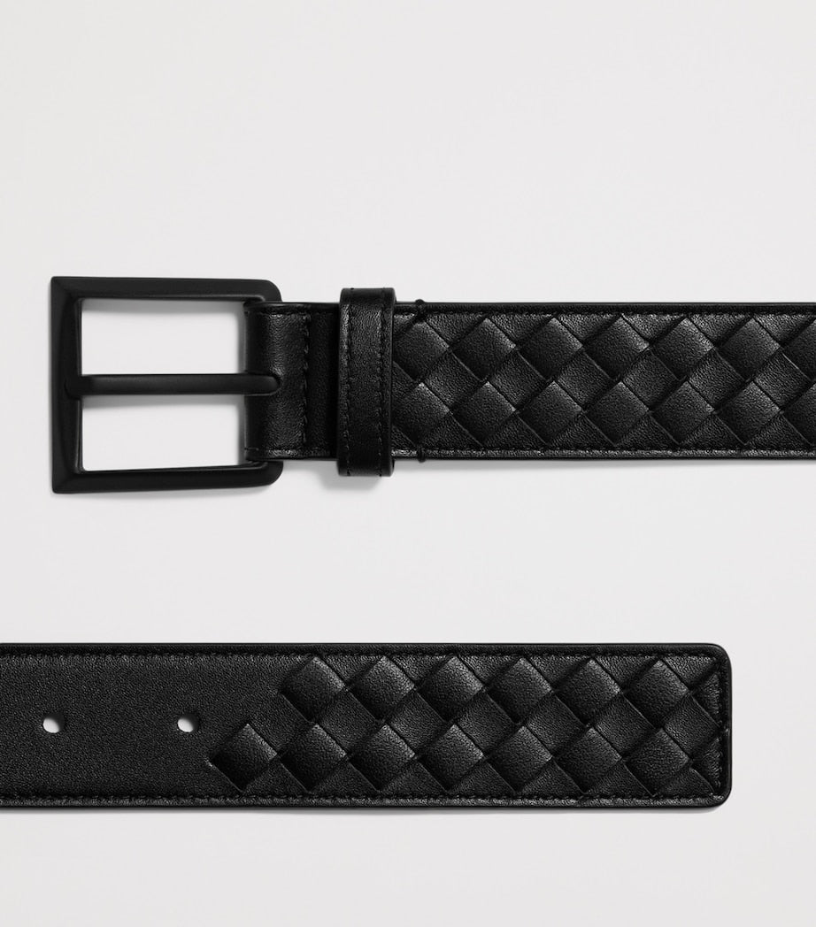 حزام Bottega Veneta Intrecciato Piccolo بعرض 3 سم، الإصدار البريطاني