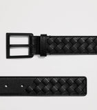 حزام Bottega Veneta Intrecciato Piccolo بعرض 3 سم، الإصدار البريطاني