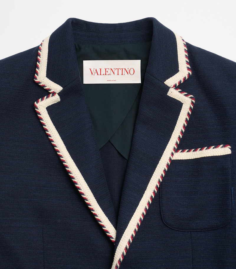 Valentino Garavani trim-detail blazer (British brand)