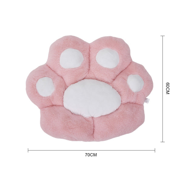 Livingandhome Reversible Plush Cat Paw Seat Cushion