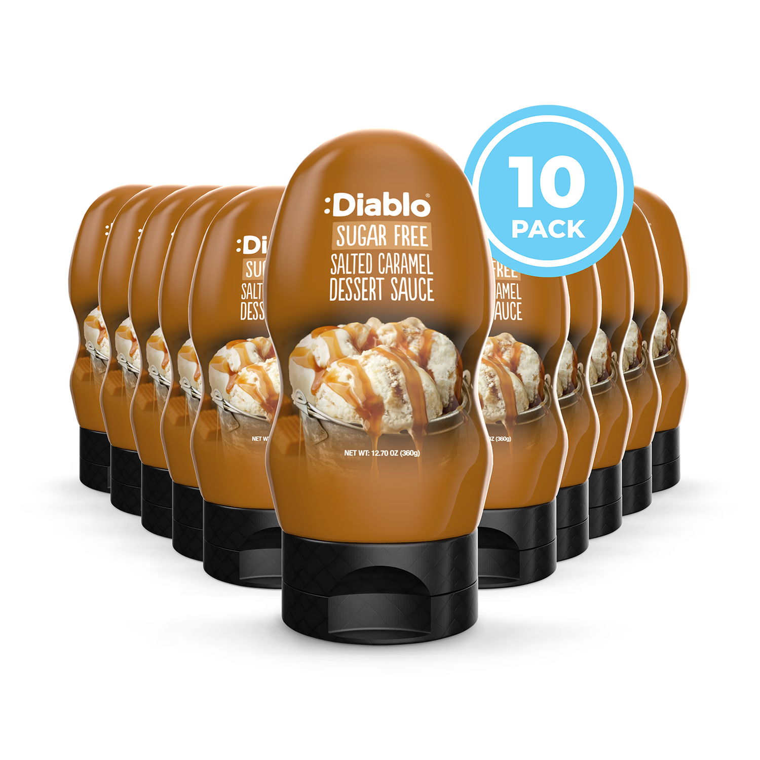 Diablo sugar free salted caramel sauce 360g pack, UK version