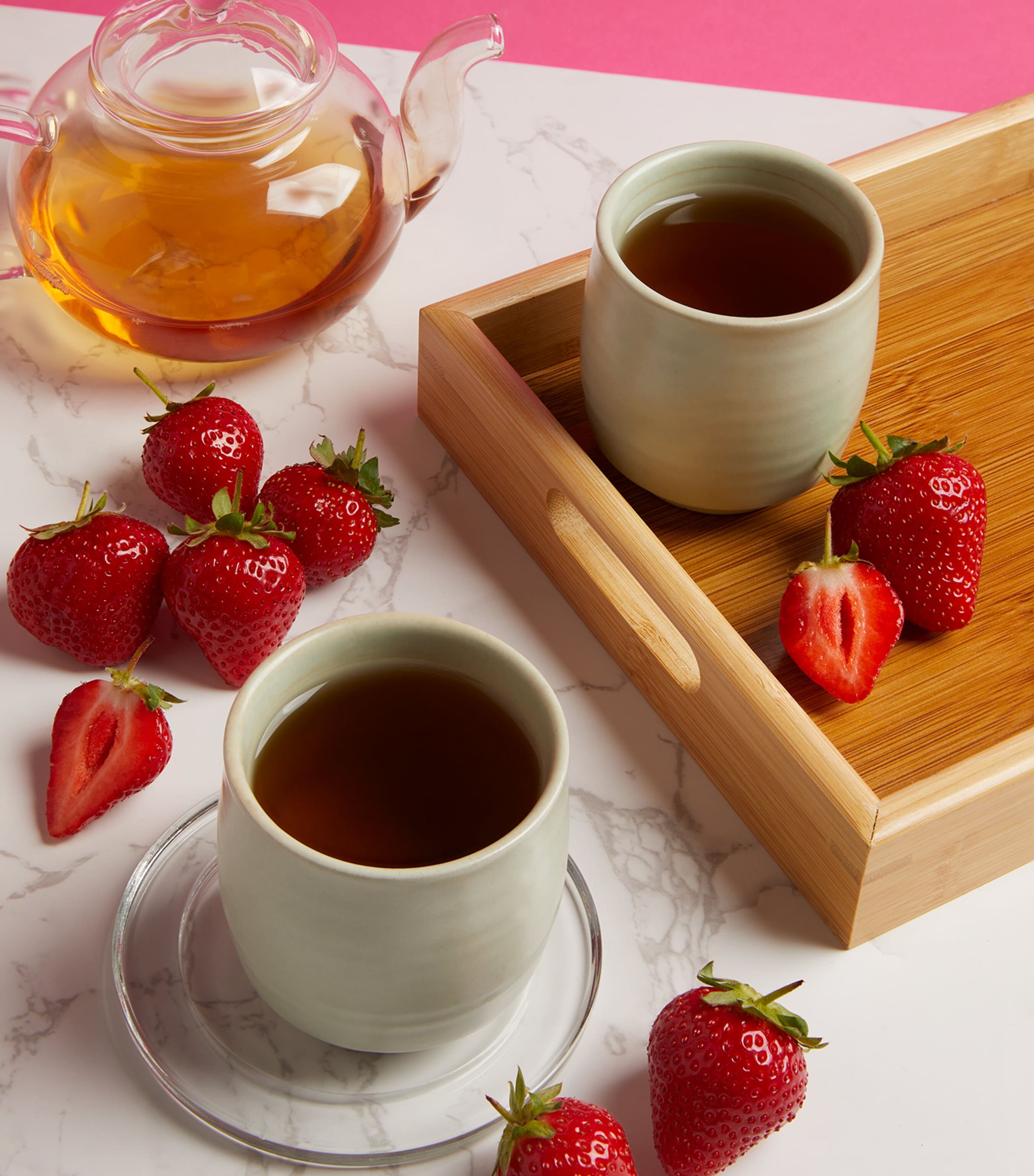 Harrods Strawberry Tea No. 61 fruit tea bags 20 tea bags, UK version