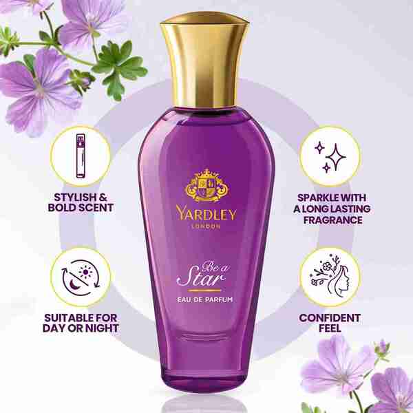 Yardley Be A Star Eau de Parfum 30ml, imported from the UK