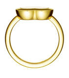 Chopard Happy Diamonds Icons 18k yellow gold ring, UK version