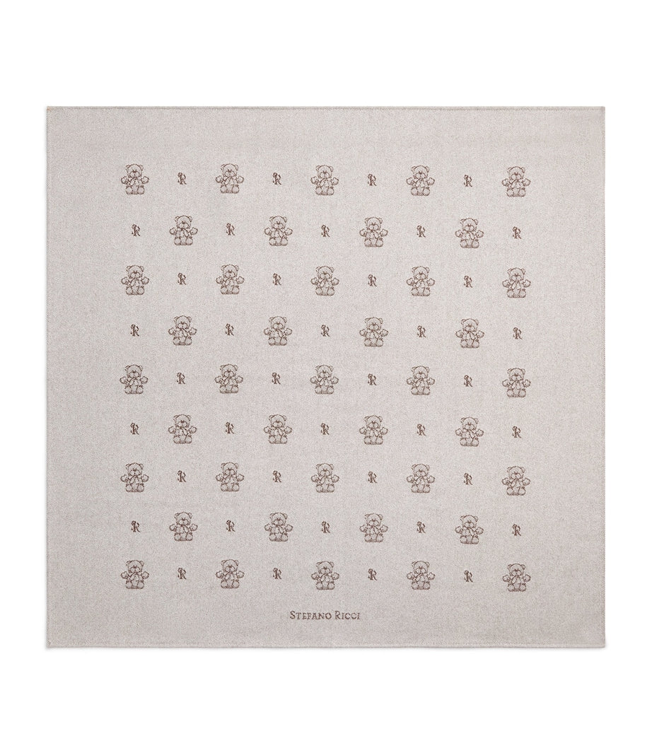 Stefano Ricci cashmere teddy blanket 90cm, imported from the UK