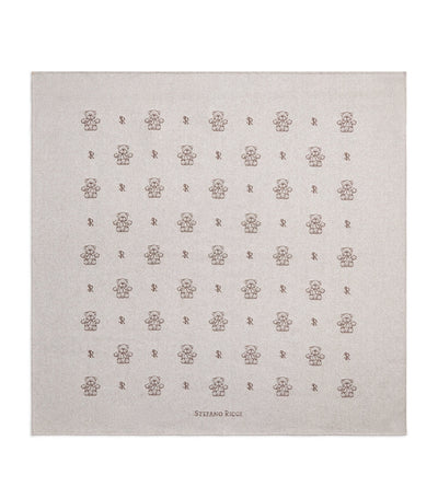 Harrods Stefano Ricci Kids Cashmere Teddy Blanket (90cm x 90cm)- Buy online at McGrocer