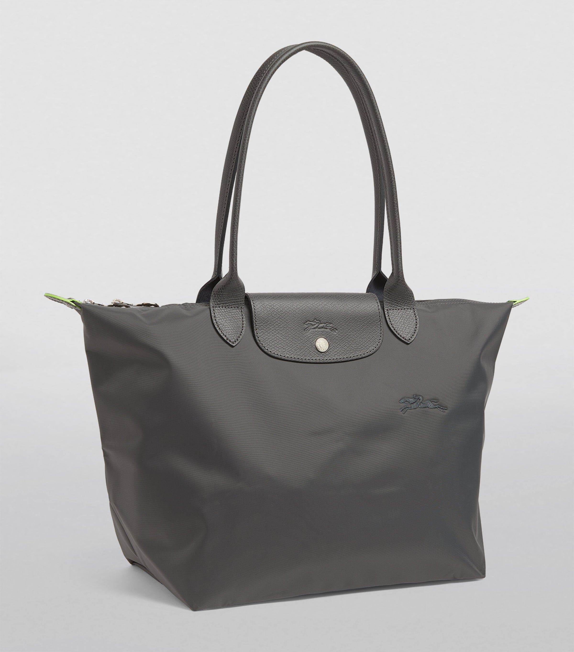 Longchamp Le Pliage large green tote bag (British brand)