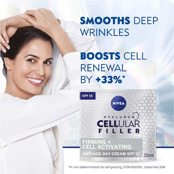 NIVEA Cellular Filler Firming Anti-Age Day Cream SPF15 50ml GOODS Superdrug   