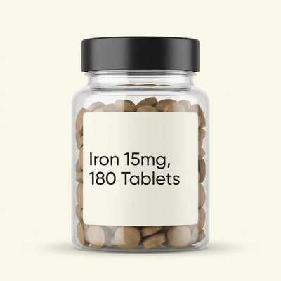 Holland & Barrett Holland & Barrett Iron + B Vitamins, Vitamin C & Minerals 15mg 180 Tablets- Buy online at McGrocer