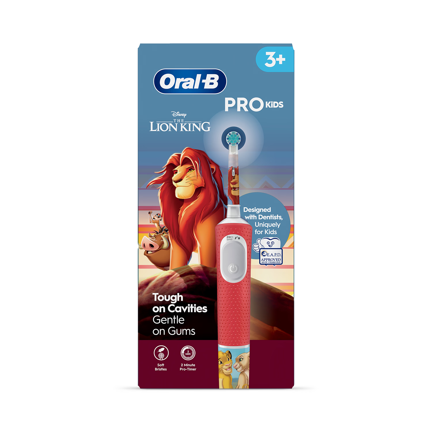 Oral-B Pro Kids Lion King electric toothbrush rechargeable - British product