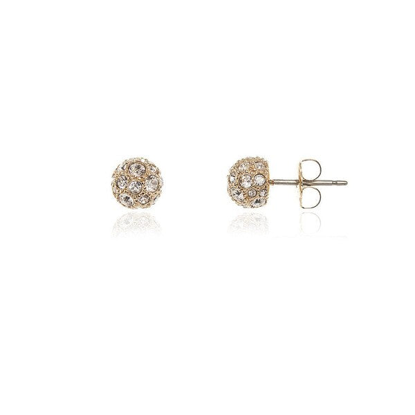 Cachet Pom Pom earrings with pavé cubic zirconia, UK version