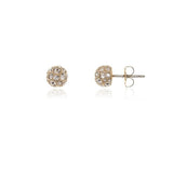 Cachet Pom Pom earrings with pavé cubic zirconia, UK version