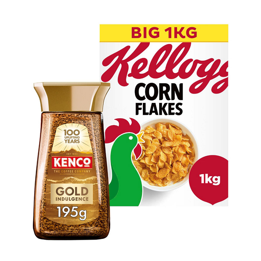 Kenco Coffee & Kelloggs Cornflakes Bundle GOODS ASDA   