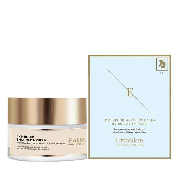Erth Skin London snail cream and hydrogel eye pads, UK version