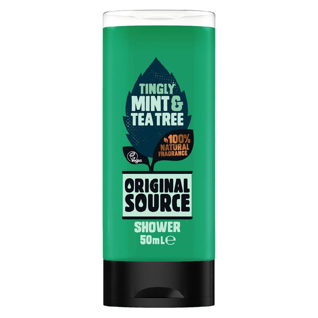 Original Source Mint & Tea Tree Shower Gel Body Wash Travel Size 50ml