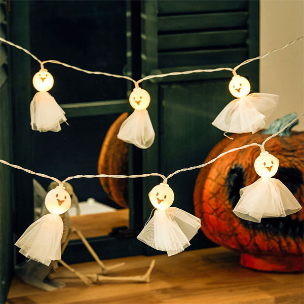 Livingandhome Halloween ghost string lights 3m, imported from the UK