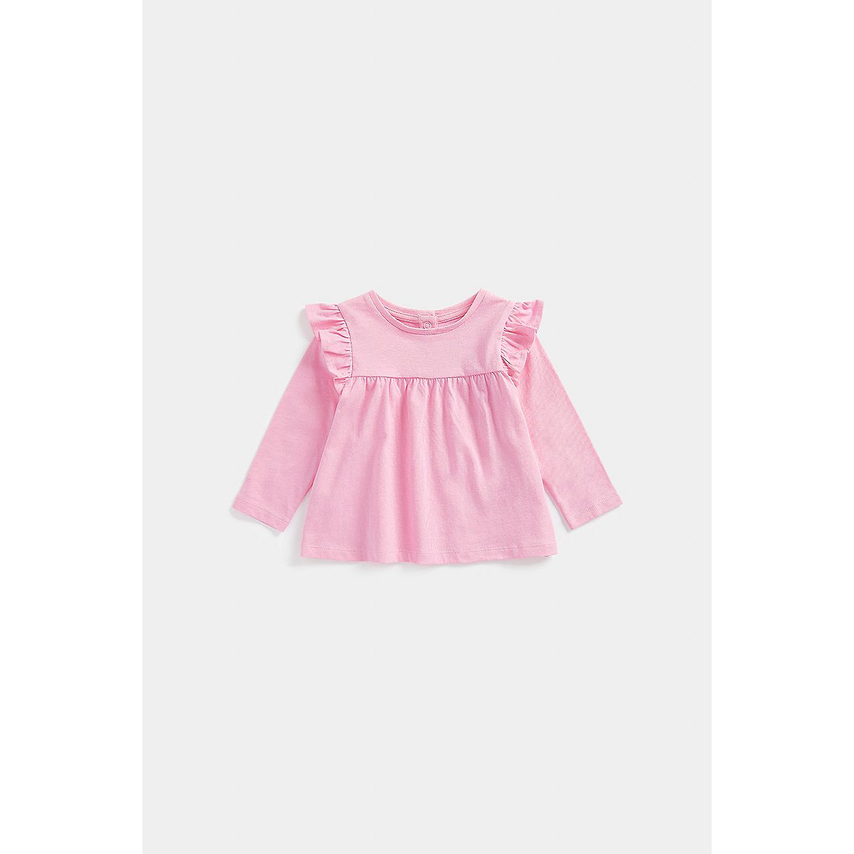 Mothercare Pink Long-Sleeve Frill T-Shirt GOODS Boots   