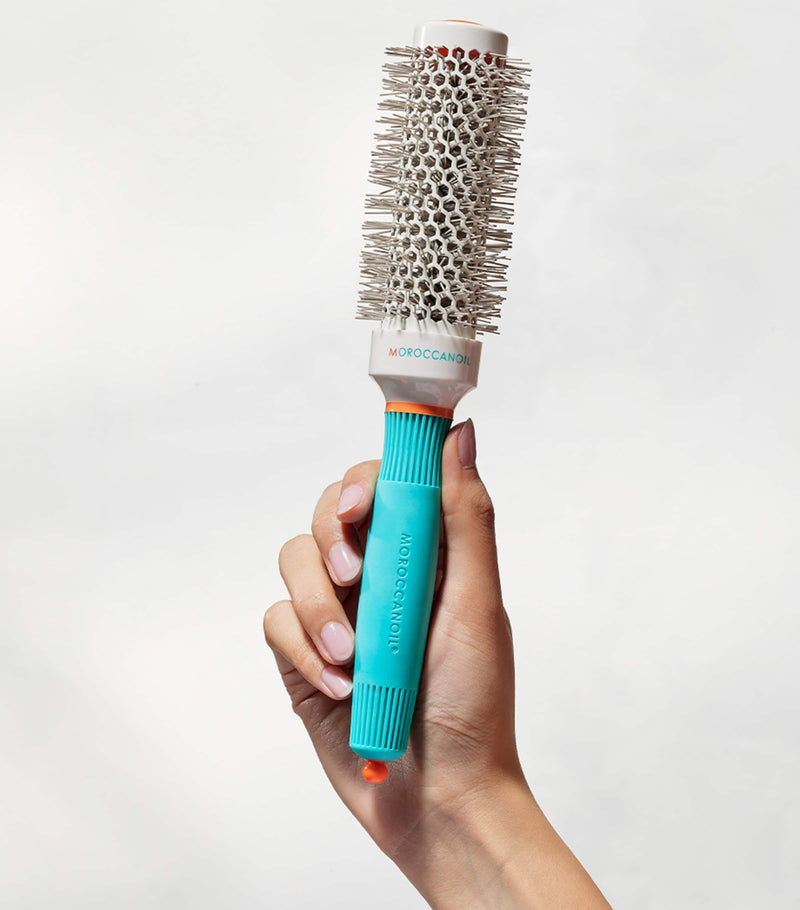 Moroccanoil round ceramic barrel hair brush 35mm, imported from the UK