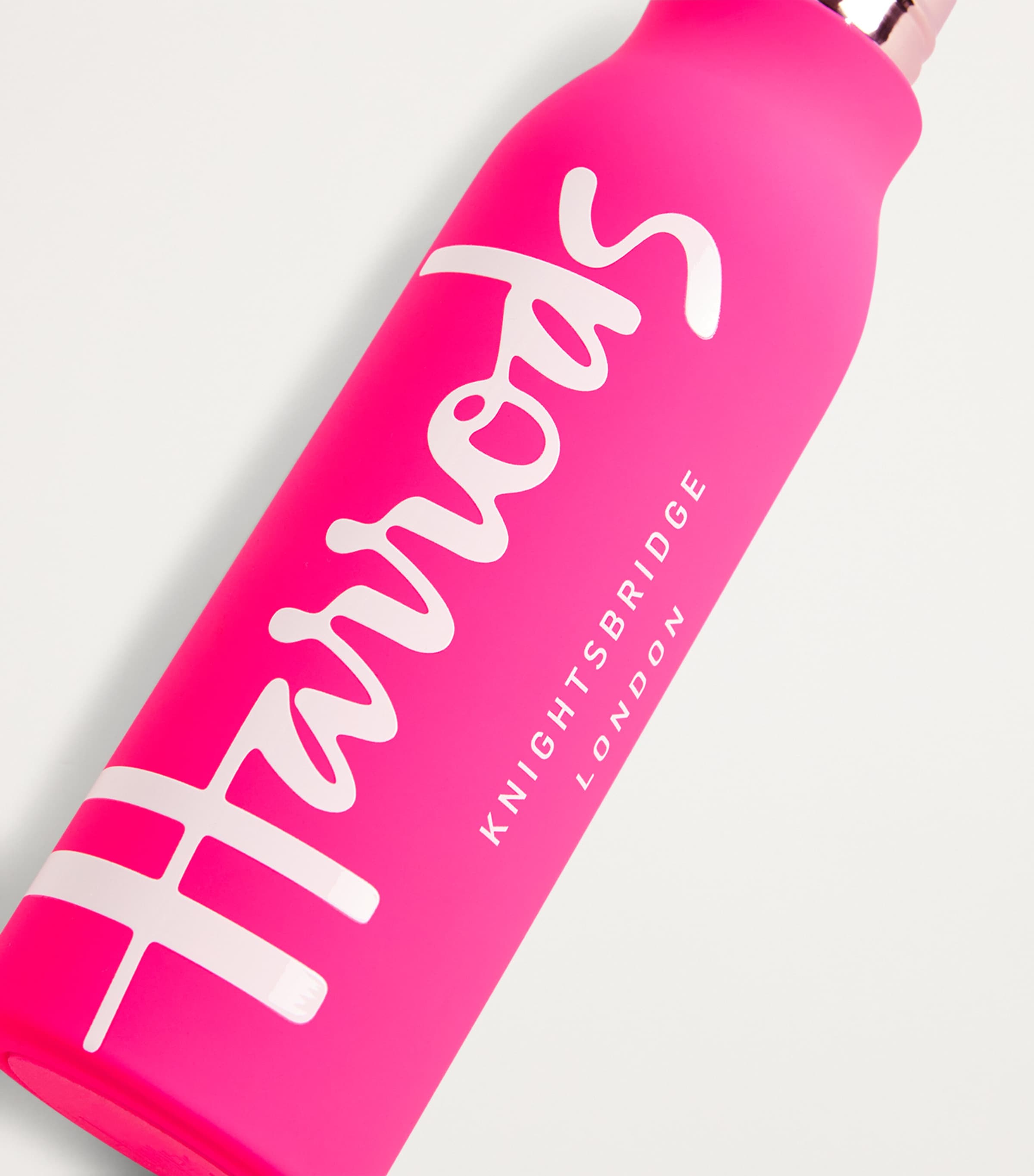 Harrods Logo metal water bottle with non-slip sleeve, UK version