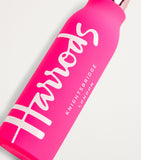 Harrods Logo metal water bottle with non-slip sleeve, UK version