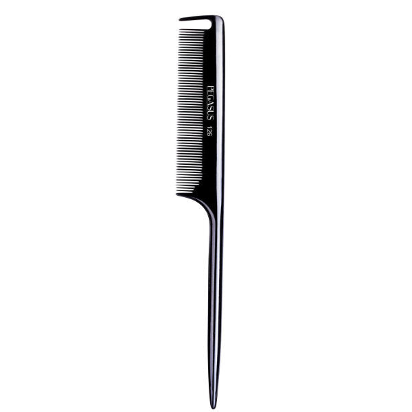 Pegasus tail comb black fine teeth sectioning hook - British product