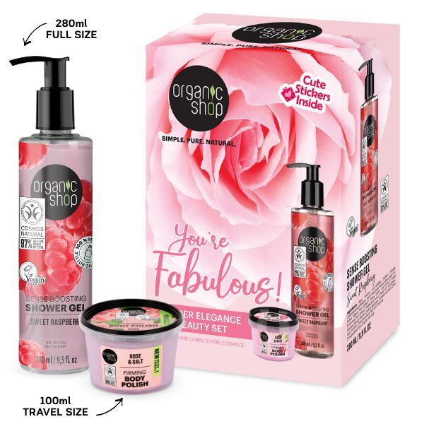 Organic Shop You're Fabulous body care gift set 280ml and 100ml (British brand)