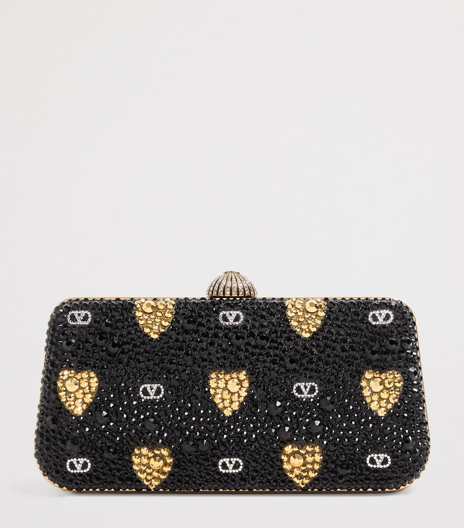 Valentino Garavani embellished minaudiere clutch bag - British product