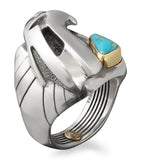 Jacques Marie Mage Atian ring electrum turquoise (British brand)
