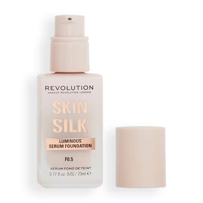 Superdrug Revolution Skin Silk Serum Foundation F0.5 Medium Coverage- Buy online at McGrocer
