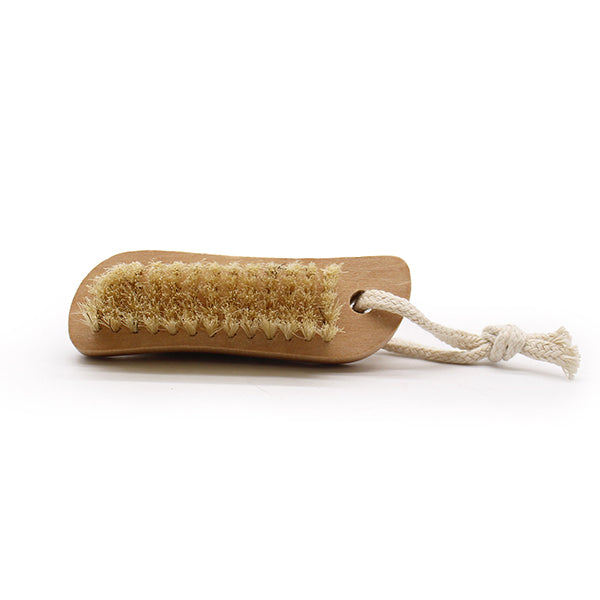 Sisal pedicure brush with pumice stone, foot care tool (British brand)