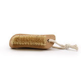 Sisal pedicure brush with pumice stone, foot care tool (British brand)