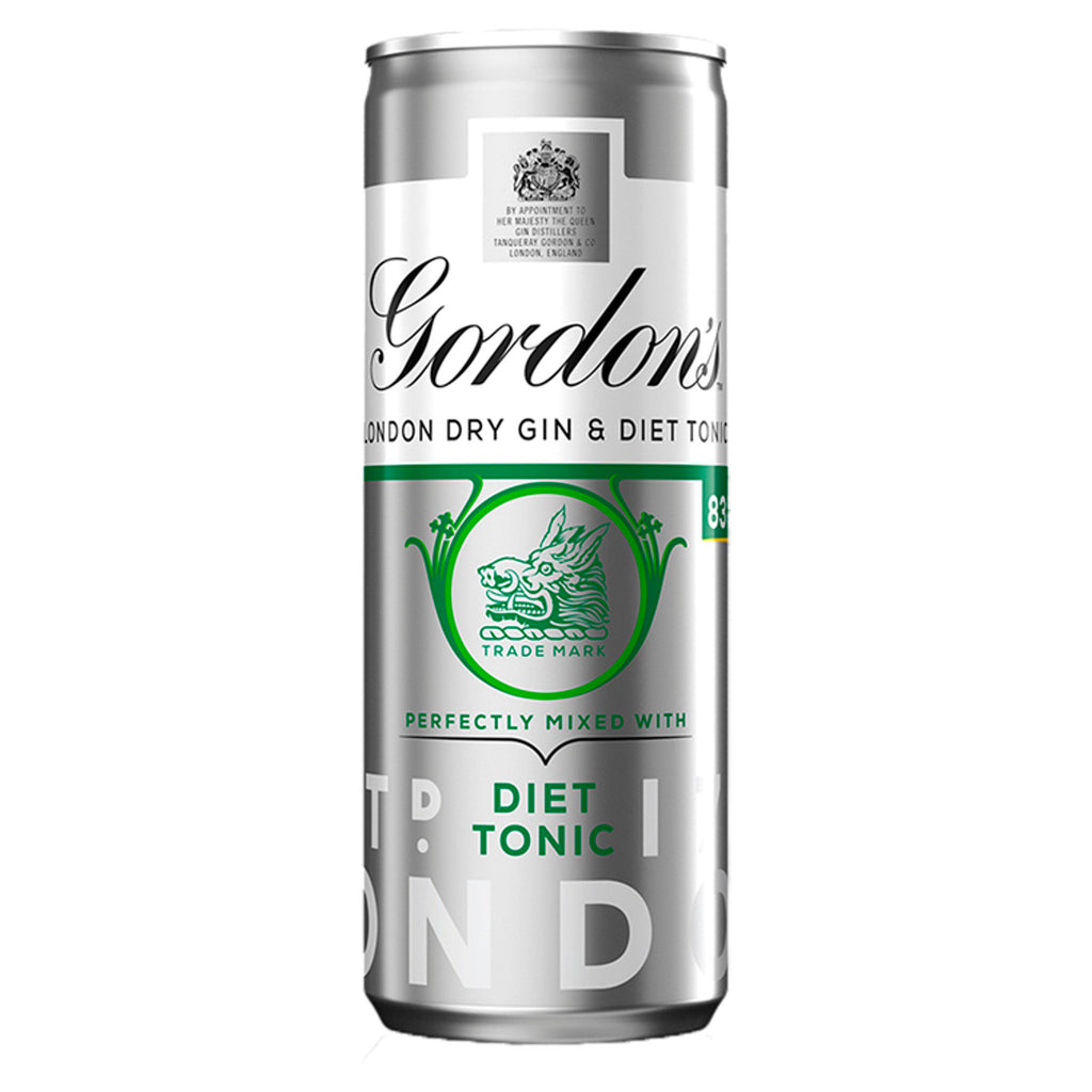 Gordon's Special Dry London Gin & Slimline Tonic Ready to Drink Can 250ml