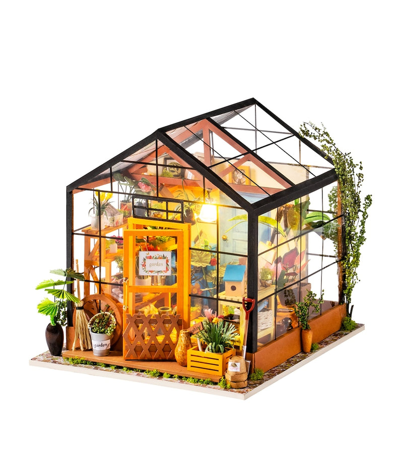Robotime wooden Cathy's flower house kit, imported from the UK