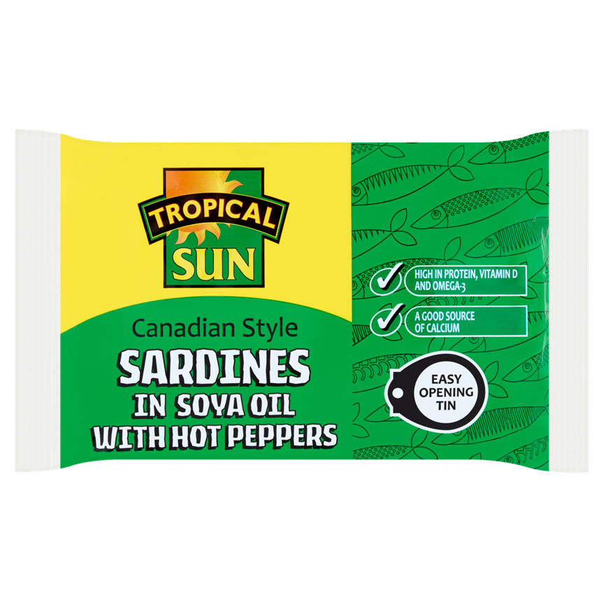 Tropical Sun Sardines in Soya Oil with Hot Peppers