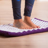 Acupressure mat and pillow set with 10,710 pressure points, imported from the UK