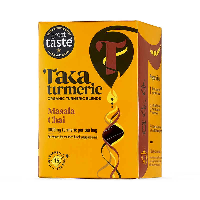 Taka Turmeric masala chai turmeric tea 15 teabags - British product