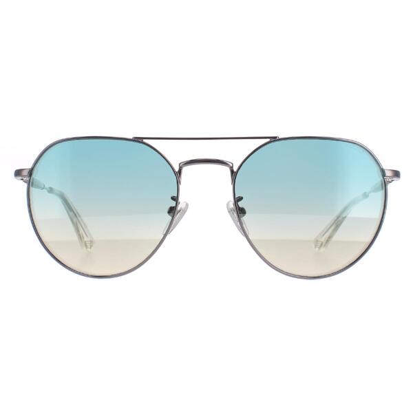 Police aviator sunglasses silver metal frame (British brand)