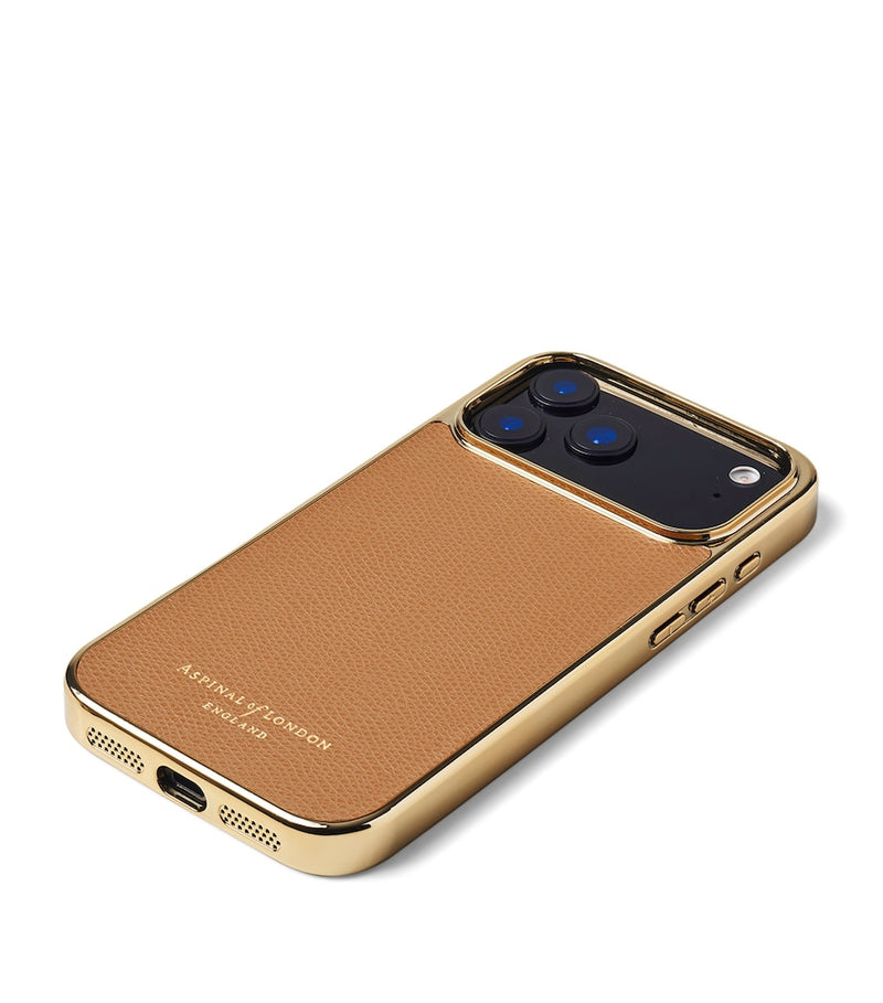 Aspinal of London leather iPhone 17 Pro case, UK version
