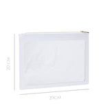 Nanshy Clear Flat Makeup Pouch (White) GOODS Superdrug   