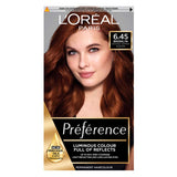 L’Oréal Paris Preference Permanent Hair Dye, Luminous Colour, Intense Copper Auburn 6.45 GOODS Boots   