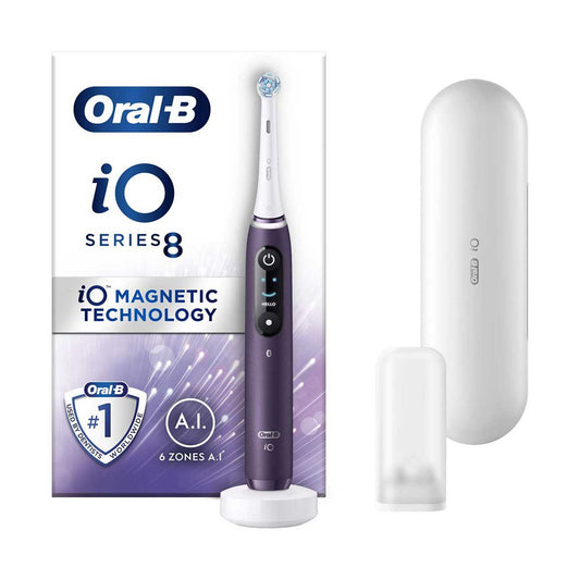 Oral-B  iO8 Electric Toothbrush Violet - Special Edition Dental Boots   