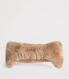 Yves Salomon rex rabbit fur headband - British product