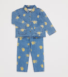KONGES SLOJD lemon print denim jacket for children, UK version