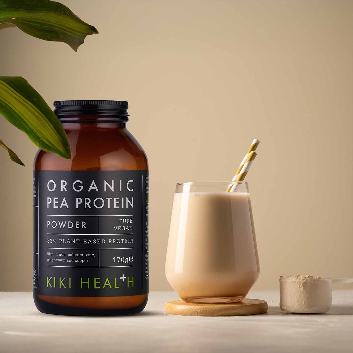 KIKI's raw organic pea protein powder 170g - British product