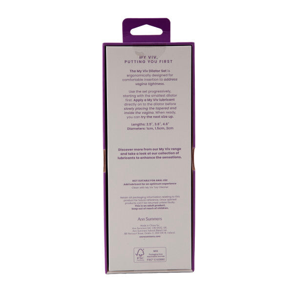 Ann Summers My Viv pelvic dilator set, UK version